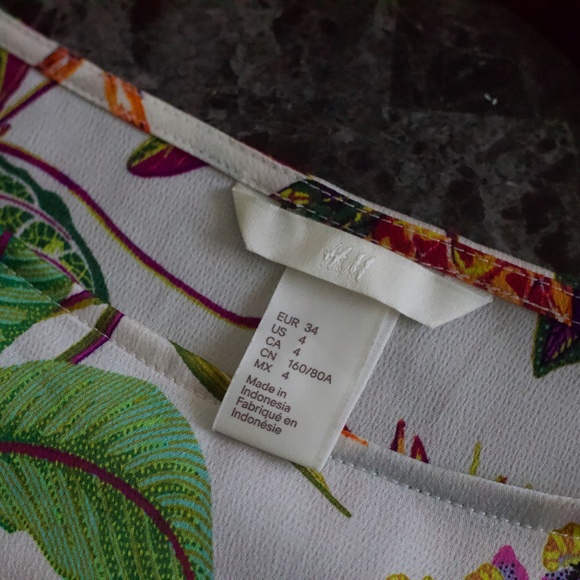 H&M floral blouse (EUR 34/US 4) - Picture 6 of 6